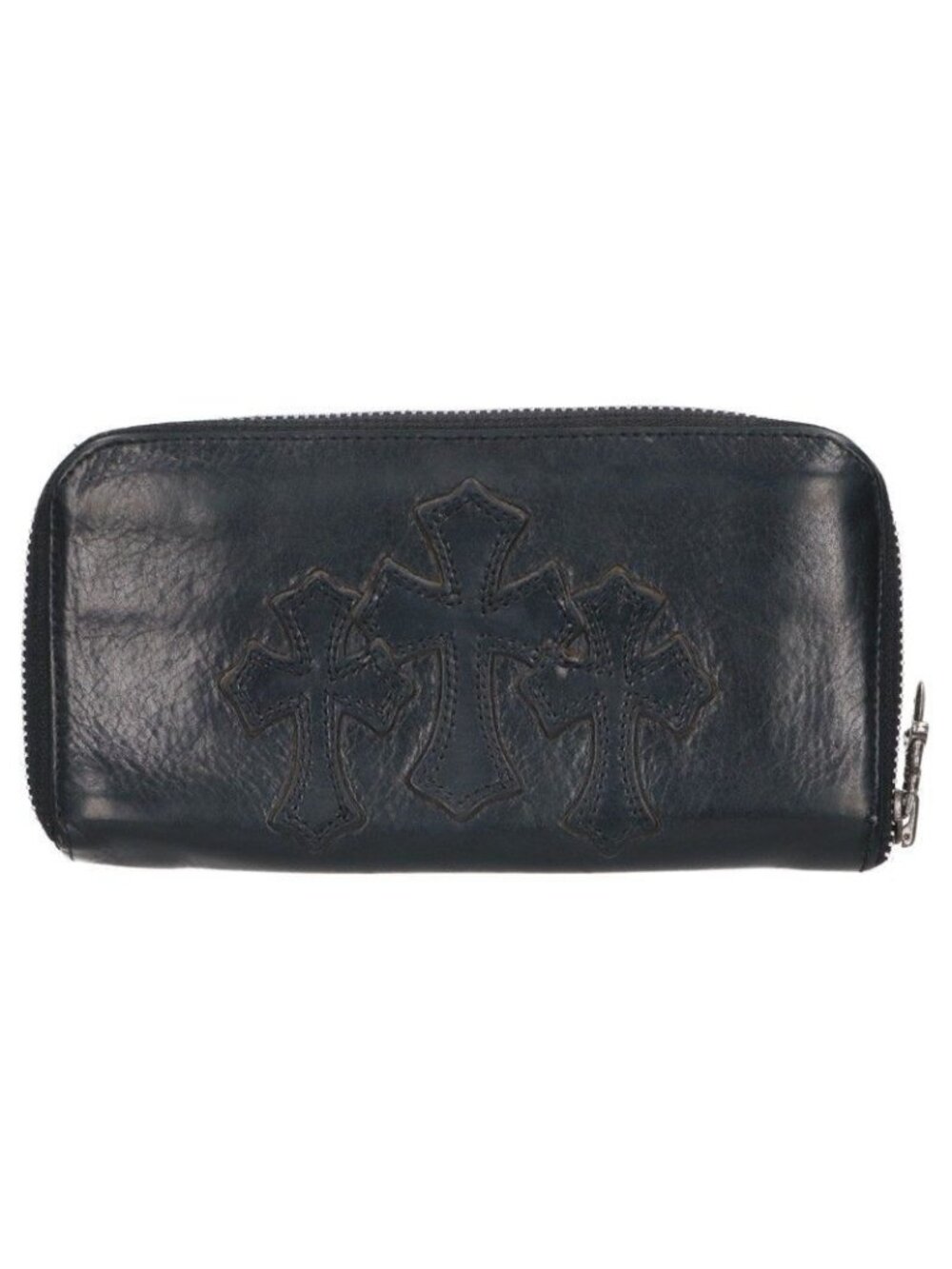 Chrome Hearts Rec Zip Round Zip Oldleather Wallet